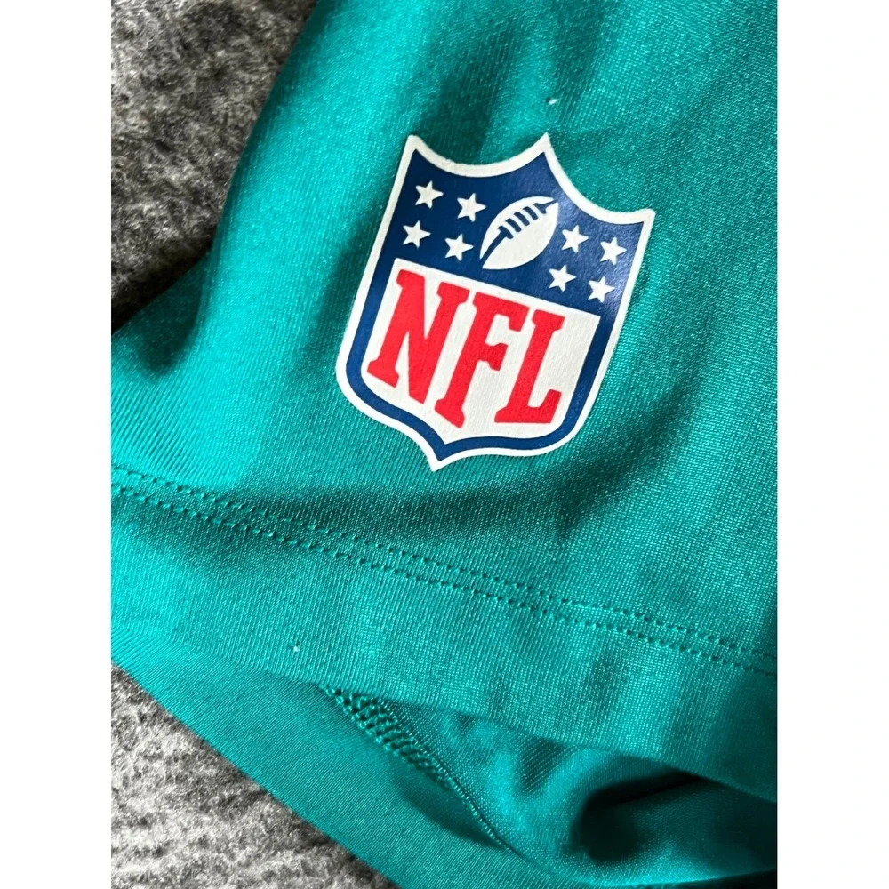 Nike Miami Dolphins NFL Dri-FIT T-Shirt Mens XL Aqua Teal Short Sleeve Logo Tee - Picture 11 of 11